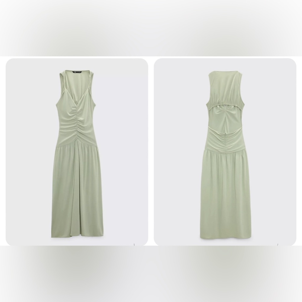Zara Light Green Maxi Dress - Picture 12 of 12